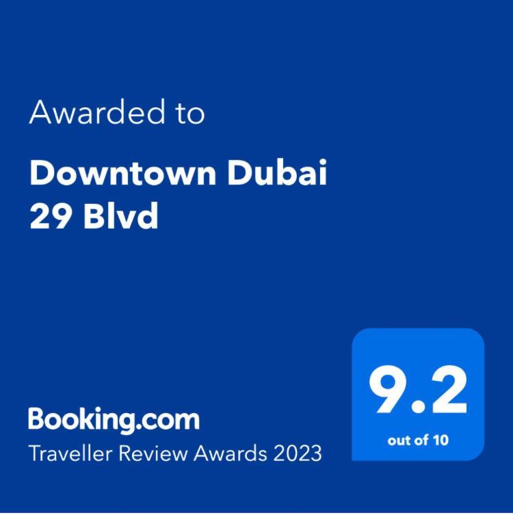 Downtown Boulevard One Bedroom Apt In 29 Blvd غرفة وصالة Burj & Fountain View Master Bedroom Plus 2 Single Beds In Living Room Dubaj Zewnętrze zdjęcie